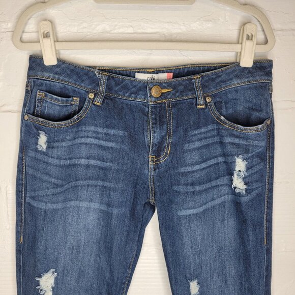Cabi Jeans Women's Size 8 Jeans Slim Boyfriend Distressed - Picture 3 of 6